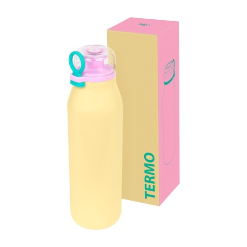 TMPS-250-Y_2 Termo Metalico Termo Daire Amarillo TMPS 250 Y Amarillo (TMPS250Y – acero inoxidable / plastico / silicon – articulo promocional)