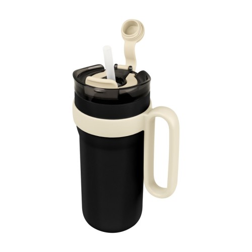 Termo Metalico Termo Rantai Negro TMPS 252 N Negro (TMPS252N - acero inoxidable / plastico - articulo promocional)