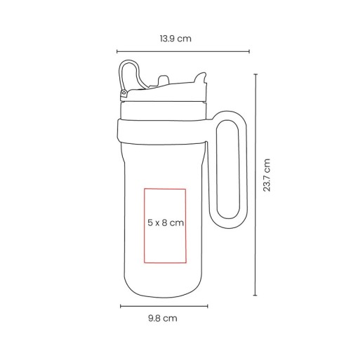 TMPS-252-VECTOR Termo Metalico Termo Rantai Negro TMPS 252 N Negro (TMPS252N – acero inoxidable / plastico – articulo promocional)
