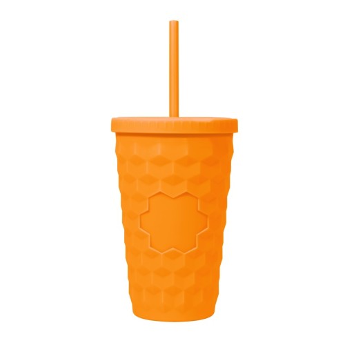 TMPS-254-O_1 Vasos Vaso Gleb Naranja TMPS 254 O Naranja (TMPS254O – plastico – articulo promocional)