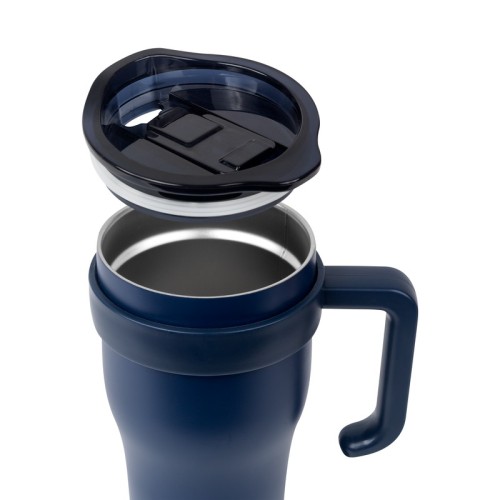 TMPS-256-AM_2 Termo Metalico Termo Davor Azul Marino TMPS 256 AM Azul Marino (TMPS256AM – acero inoxidable / plastico – articulo promocional)