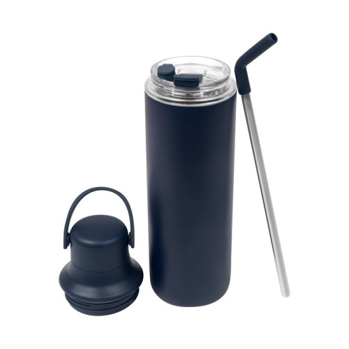 TMPS-258-AM_1 Termo Metalico Set de Termo Dacio Azul Marino TMPS 258 AM Azul Marino (TMPS258AM – acero inoxidable / plastico / carton – articulo promocional)