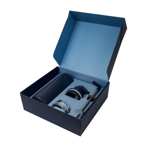 TMPS-258-AM_2 Termo Metalico Set de Termo Dacio Azul Marino TMPS 258 AM Azul Marino (TMPS258AM – acero inoxidable / plastico / carton – articulo promocional)