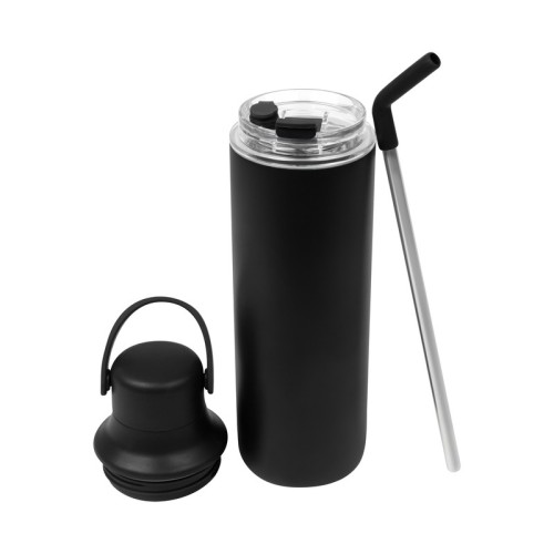 TMPS-258-N_1 Termo Metalico Set de Termo Dacio Negro TMPS 258 N Negro (TMPS258N – acero inoxidable / plastico / carton – articulo promocional)