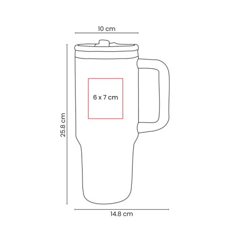 TMPS-263-VECTOR-3 Termo Metalico Termo Drima Blanco TMPS 263 B Blanco (TMPS263B – acero inoxidable / plastico – articulo promocional)
