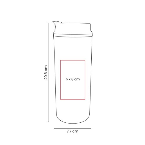 TMPS-268-VECTOR-2 Termo Metalico Termo Yaku Blanco TMPS 268 B Blanco (TMPS268B – acero inoxidable / plastico – articulo promocional)