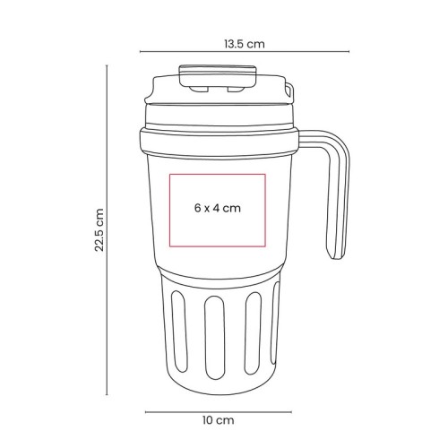 TMPS-281-VECTOR-1 Termo Metalico Termo Numa Blanco TMPS 281 B Blanco (TMPS281B – acero inoxidable / plastico – articulo promocional)