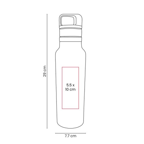 TMPS-282-VECTOR Termo Metalico Termo Gallet Oxford TMPS 282 OX Gris Oxford (TMPS282OX – acero inoxidable / plastico – articulo promocional)