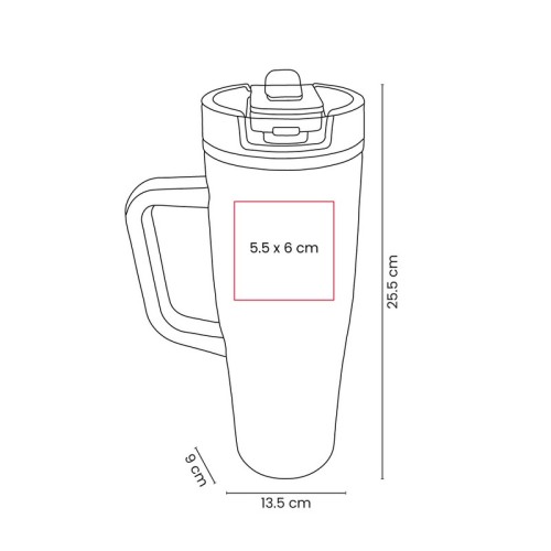 TMPS-286-VECTOR-2 Termo Metalico Termo Vilna Blanco TMPS 286 B Blanco (TMPS286B – acero inoxidable / plastico – articulo promocional)