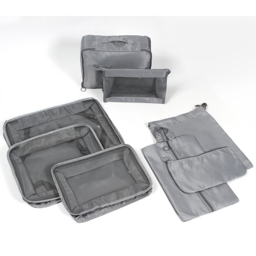 Articulo Viaje Set de Bolsos Organizadores. TX-122G Gris (TX122G - articulo promocional)
