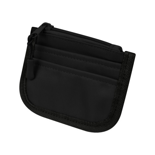 Porta Documentos Monedero Dirham Negro W 654 N Negro (W654N - poliester - articulo promocional)
