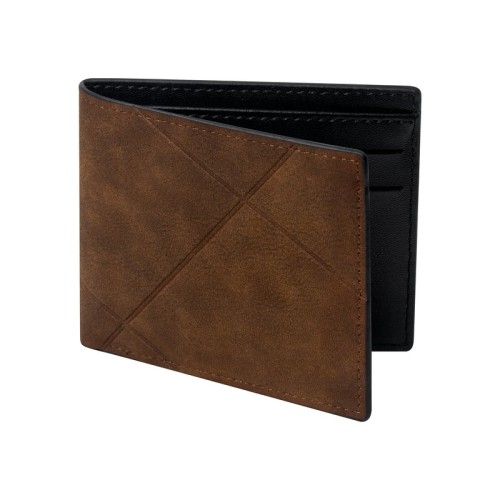 Porta Documentos Cartera Riyal Cafe W 655 C Cafe (W655C - curpiel / poliester - articulo promocional)