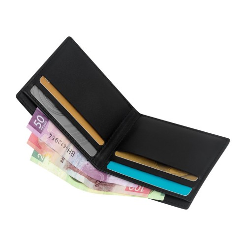 W-655-N_3 Porta Documentos Cartera Riyal Negro W 655 N Negro (W655N – curpiel / poliester – articulo promocional)