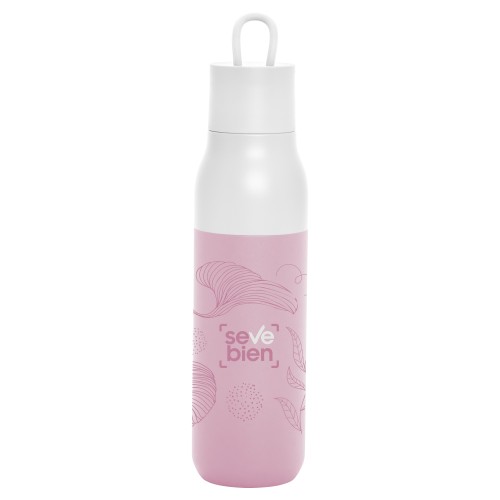 Botella Termica Rolling (T812 BLANCO + ROSA) - Articulo Promocional
