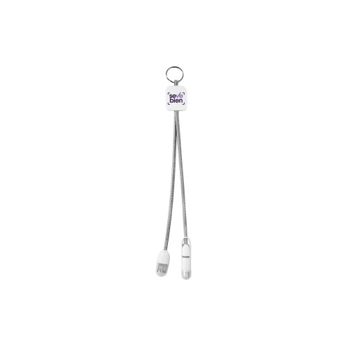 Cable Cargador de Celulares Celler (EC741 GRIS+BLANCO) - Articulo Promocional