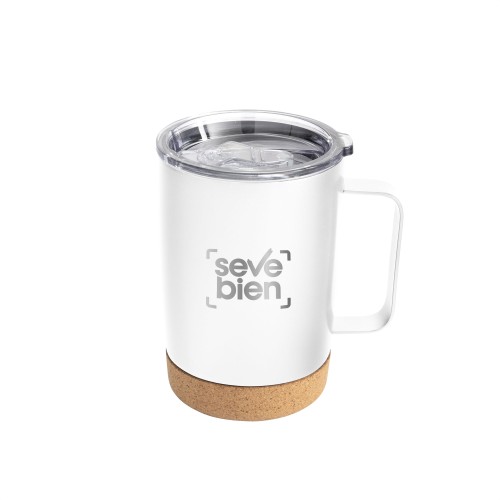 Mug Termico Kork (T762 BLANCO) - Articulo Promocional