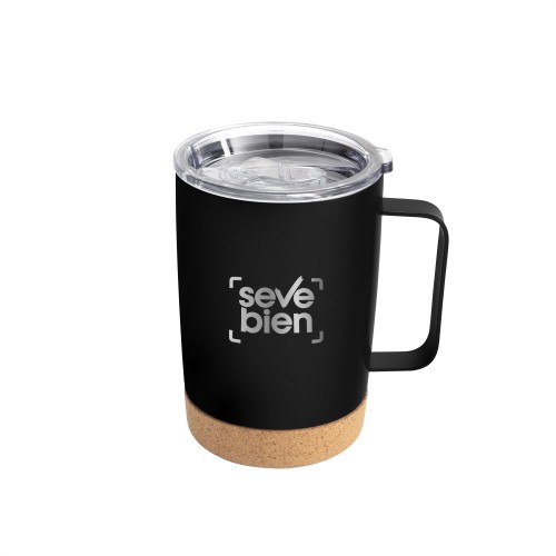 Mug Termico Kork (T762 NEGRO) - Articulo Promocional