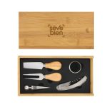 Set de Vino y Tabla para Quesos Winchester (T708 MADERA) - Articulo Promocional