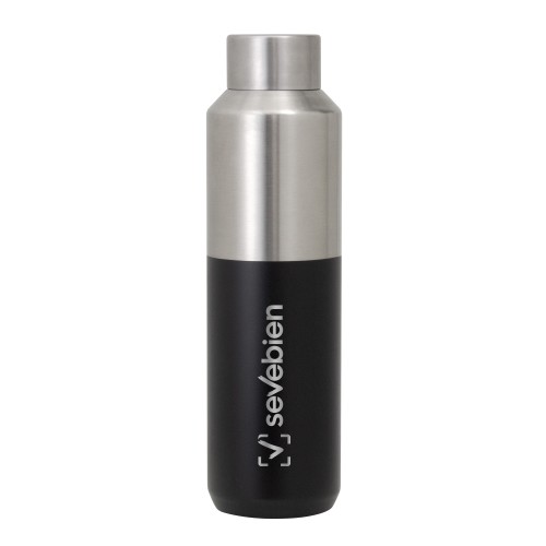 Botella Termica Dash (T744 NEGRO + PLATA) - Articulo Promocional